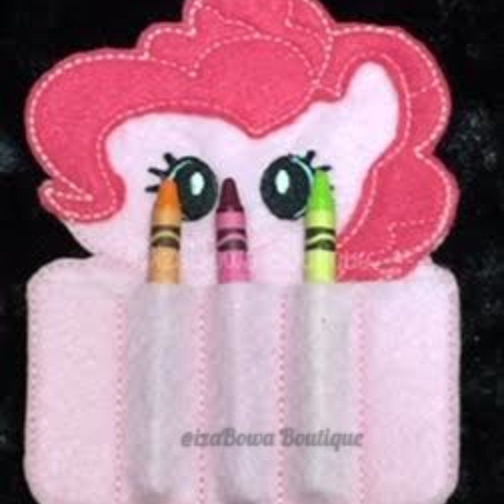Pinkie Pie from My Little Pony Felt Crayon Roll pnkcray new